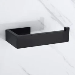 DesignX 3M™ Toiletrolhouder Zonder Boren Zwart Zelfklevend - WC Rolhouder - Matte - Papier - Houder - Incl. 3M Plakstrip -Merkloos Verkoop 1200x1200 364