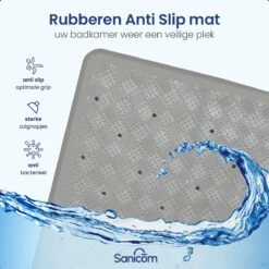 Merkloos Douchemat - Antislip Mat - Antislipmat Douche - Badmat - Schimmelbestendig - Met Zuignappen - Wasbaar - Grijs 14 Merkloos Douchemat - Antislip Mat - Antislipmat Douche - Badmat - Schimmelbestendig - Met Zuignappen - Wasbaar - Grijs -Merkloos Verkoop 1200x1200 3643