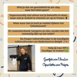 Toiletrolhouder Zwart Met Plankje En Bakje - Zonder Boren - Wc Rolhouder Zelfklevend - Inclusief Extra Handdoekhaak -Merkloos Verkoop 1200x1200 41