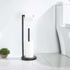 VDN Stainless Wc Rolhouder Staand - Wc Rolhouder Zwart - Toiletrolhouder En Reserverolhouder - RVS - Geschikt Voor 3+1 WC Papier Rollen - 2 In 1 10 VDN Stainless Wc Rolhouder Staand - Wc Rolhouder Zwart - Toiletrolhouder En Reserverolhouder - RVS - Geschikt Voor 3+1 WC Papier Rollen - 2 In 1 -Merkloos Verkoop 1200x1200 423