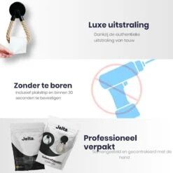 Jelta - Toiletrolhouder Zonder Te Boren - Zwart - Wc Rolhouder - Zuignap 9 Jelta - Toiletrolhouder Zonder Te Boren - Zwart - Wc Rolhouder - Zuignap -Merkloos Verkoop 1200x1200 469