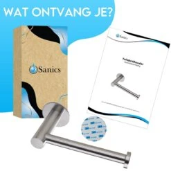 Sanics WC Rolhouder Zonder Boren - Toiletrolhouder Zelfklevend - Closetrolhouder Zilver/RVS 17 Sanics WC Rolhouder Zonder Boren - Toiletrolhouder Zelfklevend - Closetrolhouder Zilver/RVS -Merkloos Verkoop 1200x1200 482