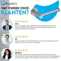 Sanics WC Rolhouder Zonder Boren - Toiletrolhouder Zelfklevend - Closetrolhouder Zilver/RVS 19 Sanics WC Rolhouder Zonder Boren - Toiletrolhouder Zelfklevend - Closetrolhouder Zilver/RVS -Merkloos Verkoop 1200x1200 484