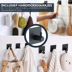 Toiletrolhouder Met Plankje - Zelfklevend Of Boren - WC Rolhouder - Incl. Handdoekhaakjes - Zwart 16 Toiletrolhouder Met Plankje - Zelfklevend Of Boren - WC Rolhouder - Incl. Handdoekhaakjes - Zwart -Merkloos Verkoop 1200x1200 485
