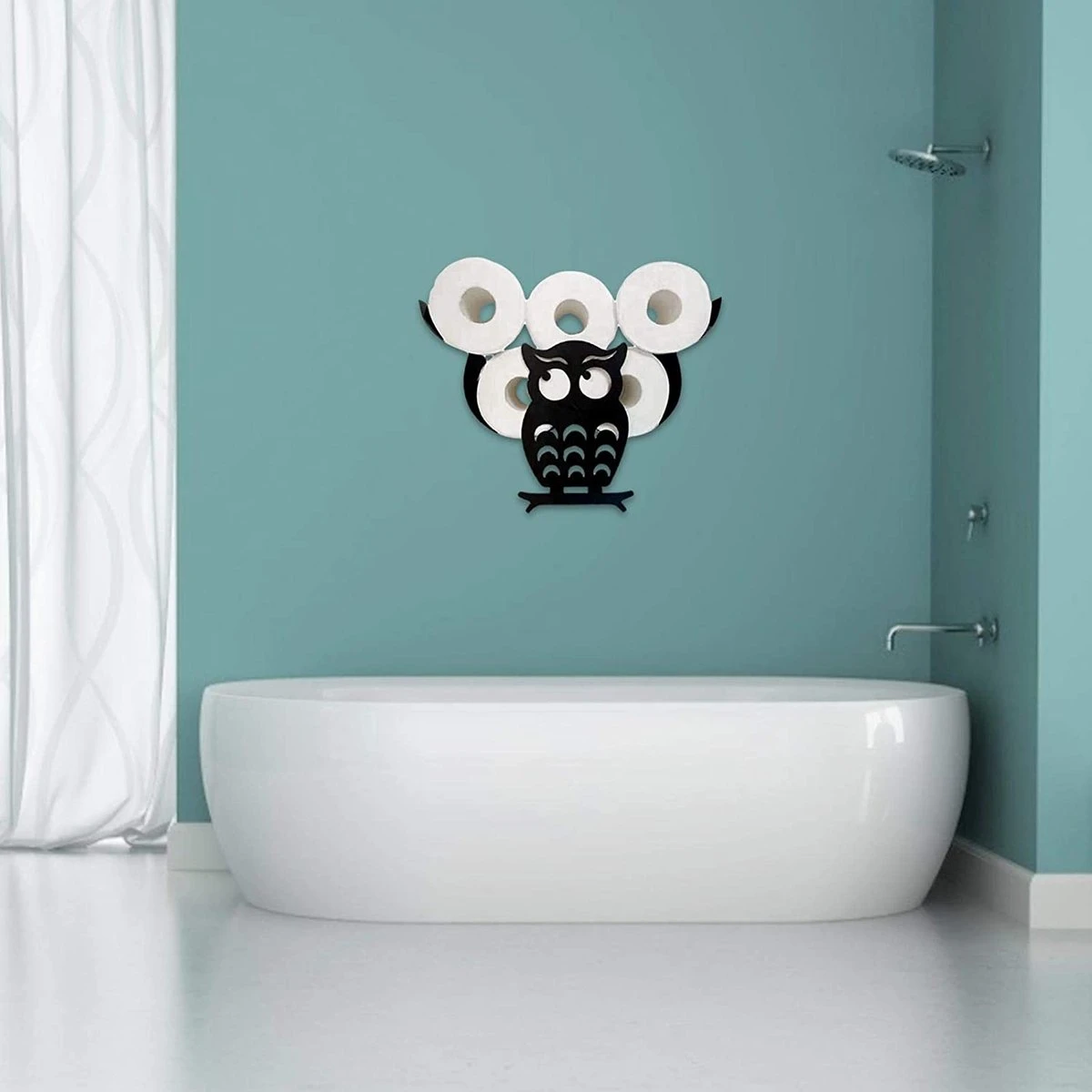 Sens Design Toiletrolhouder – Wc Rolhouder – Hangend - Uil 3 Sens Design Toiletrolhouder – Wc Rolhouder – Hangend - Uil - Afbeelding 3