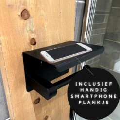 WC Rolhouder - Zelfklevend Toiletrolhouder Met Plankje - WC Papier Houder Zonder Boren - WC Rolhouder Met Plankje - Toiletrolhouder - Toiletrolhouder Zwart - Fienosa -Merkloos Verkoop 1200x1200 522