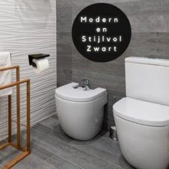 WC Rolhouder - Zelfklevend Toiletrolhouder Met Plankje - WC Papier Houder Zonder Boren - WC Rolhouder Met Plankje - Toiletrolhouder - Toiletrolhouder Zwart - Fienosa -Merkloos Verkoop 1200x1200 524