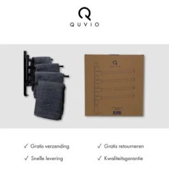 QUVIO Handdoekrek Met 4 Armen / Wandrek / Handdoekrek Keuken / Handdoekenrek Badkamer / Handdoekenrek / Handdoekrek / Handdoekrek Badkamer / Handdoekhaakjes / Handdoekhouder / Wandplank - Verstelbaar - Staal 16 QUVIO Handdoekrek Met 4 Armen / Wandrek / Handdoekrek Keuken / Handdoekenrek Badkamer / Handdoekenrek / Handdoekrek / Handdoekrek Badkamer / Handdoekhaakjes / Handdoekhouder / Wandplank - Verstelbaar - Staal -Merkloos Verkoop 1200x1200 56