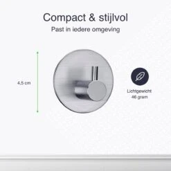 4x Handdoekhaakjes (Zelfklevend) Van RVS Zilver – Zelfklevende Haakjes – Wandhaak – Handdoekhouder – Ophanghaken Voor Keuken Of Badkamer (Accessoires) 12 4x Handdoekhaakjes (Zelfklevend) Van RVS Zilver – Zelfklevende Haakjes – Wandhaak – Handdoekhouder – Ophanghaken Voor Keuken Of Badkamer (Accessoires) -Merkloos Verkoop 1200x1200 575