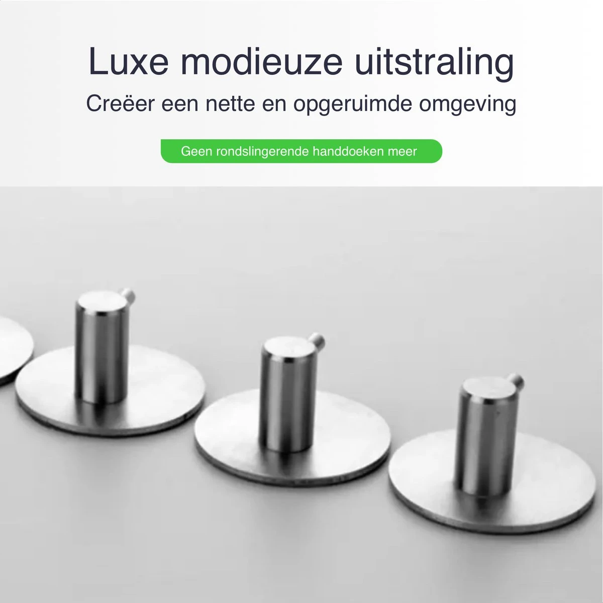 4x Handdoekhaakjes (Zelfklevend) Van RVS Zilver – Zelfklevende Haakjes – Wandhaak – Handdoekhouder – Ophanghaken Voor Keuken Of Badkamer (Accessoires) 7 4x Handdoekhaakjes (Zelfklevend) Van RVS Zilver – Zelfklevende Haakjes – Wandhaak – Handdoekhouder – Ophanghaken Voor Keuken Of Badkamer (Accessoires) - Afbeelding 7