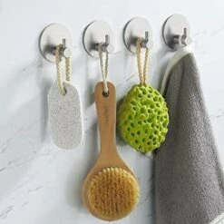 4x Handdoekhaakjes (Zelfklevend) Van RVS Zilver – Zelfklevende Haakjes – Wandhaak – Handdoekhouder – Ophanghaken Voor Keuken Of Badkamer (Accessoires) 17 4x Handdoekhaakjes (Zelfklevend) Van RVS Zilver – Zelfklevende Haakjes – Wandhaak – Handdoekhouder – Ophanghaken Voor Keuken Of Badkamer (Accessoires) -Merkloos Verkoop 1200x1200 580