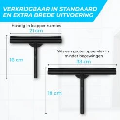 Minismus Douchewisser Met Magneethouder Ophangsysteem Zonder Boren - 21 Cm Breed - Zwart 16 Minismus Douchewisser Met Magneethouder Ophangsysteem Zonder Boren - 21 Cm Breed - Zwart -Merkloos Verkoop 1200x1200 61