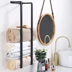 Handdoekrek - 40 Cm - RVS - Handdoekhouder BaderiQ Paris Small - MODEL 2023 - Badkamer Of Toiletruimte - Schroeven Of Plakken - Handdoekenhouders - Handdoekhaak - Rvs Mat Zwart Poedercoating - Small H40xB20xD14 - Ook Beschikbaar In 70 Cm 14 Handdoekrek - 40 Cm - RVS - Handdoekhouder BaderiQ Paris Small - MODEL 2023 - Badkamer Of Toiletruimte - Schroeven Of Plakken - Handdoekenhouders - Handdoekhaak - Rvs Mat Zwart Poedercoating - Small H40xB20xD14 - Ook Beschikbaar In 70 Cm -Merkloos Verkoop 1200x1200 645