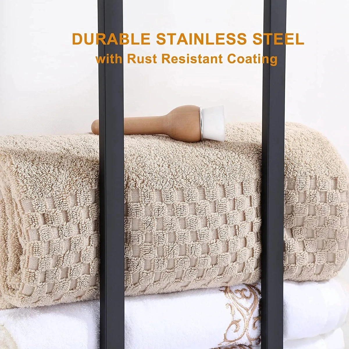 Handdoekrek - 40 Cm - RVS - Handdoekhouder BaderiQ Paris Small - MODEL 2023 - Badkamer Of Toiletruimte - Schroeven Of Plakken - Handdoekenhouders - Handdoekhaak - Rvs Mat Zwart Poedercoating - Small H40xB20xD14 - Ook Beschikbaar In 70 Cm 8 Handdoekrek - 40 Cm - RVS - Handdoekhouder BaderiQ Paris Small - MODEL 2023 - Badkamer Of Toiletruimte - Schroeven Of Plakken - Handdoekenhouders - Handdoekhaak - Rvs Mat Zwart Poedercoating - Small H40xB20xD14 - Ook Beschikbaar In 70 Cm - Afbeelding 8