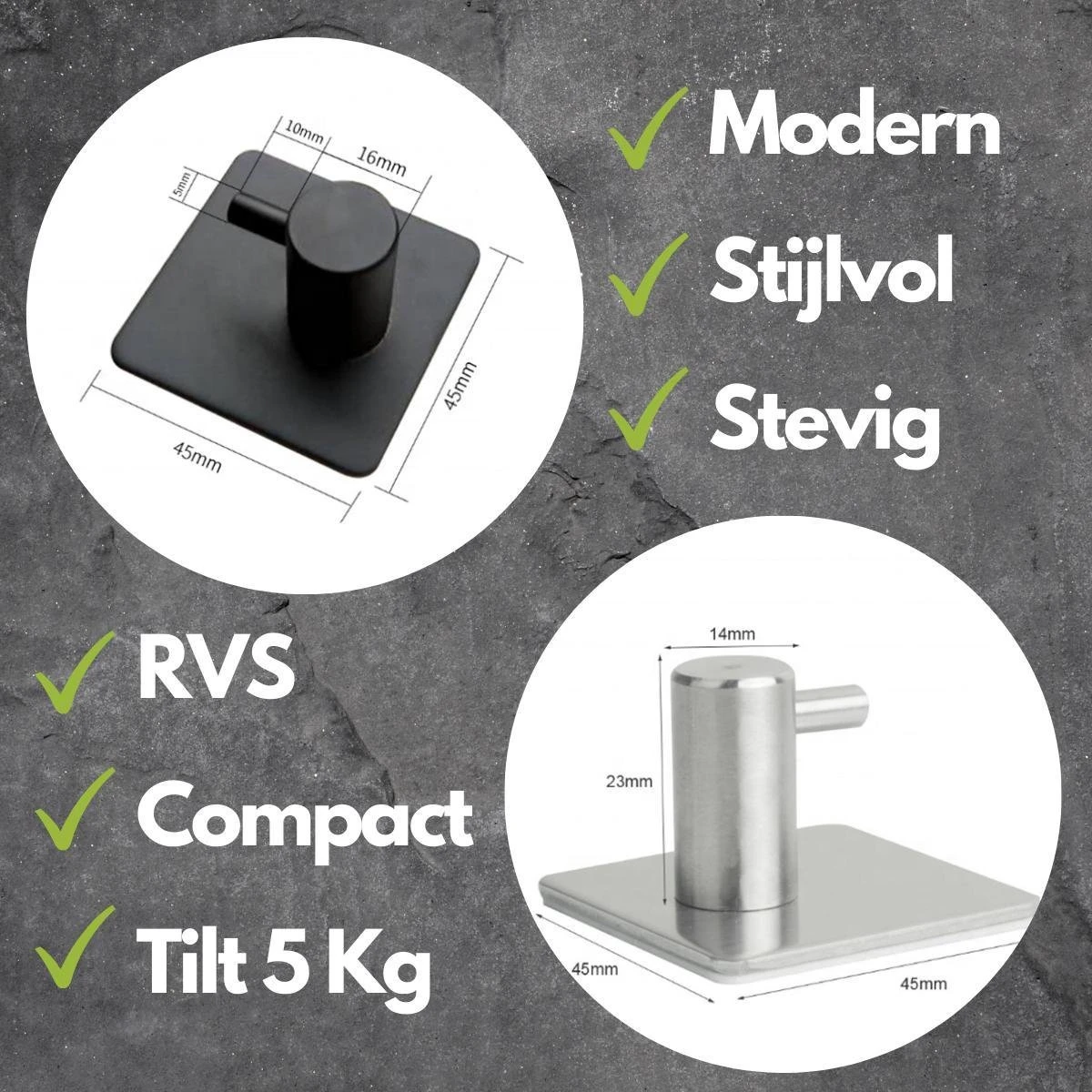 Merkloos Handdoekhaak Set Van 4 Stuks Zonder Boren RVS Zwart Vierkant Zelfklevend Badjas Theedoek Hanger Keuken Badkamer Handdoek Haakjes 6 Merkloos Handdoekhaak Set Van 4 Stuks Zonder Boren RVS Zwart Vierkant Zelfklevend Badjas Theedoek Hanger Keuken Badkamer Handdoek Haakjes - Afbeelding 6