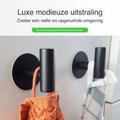 EAVY 2 Stuks Zelfklevende Handdoekhaakjes - Handdoekhouders - Plakhaakjes - Zwart 13 EAVY 2 Stuks Zelfklevende Handdoekhaakjes - Handdoekhouders - Plakhaakjes - Zwart -Merkloos Verkoop 1200x1200 691