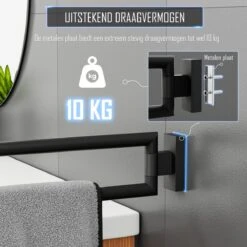 Nolad® Handdoekrek 2 Armig - Handdoekhouder - Handdoekenrek - RVS - Zwart 12 Nolad® Handdoekrek 2 Armig - Handdoekhouder - Handdoekenrek - RVS - Zwart -Merkloos Verkoop 1200x1200 704