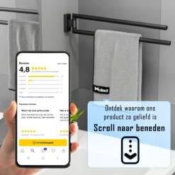 Nolad® Handdoekrek 2 Armig - Handdoekhouder - Handdoekenrek - RVS - Zwart 14 Nolad® Handdoekrek 2 Armig - Handdoekhouder - Handdoekenrek - RVS - Zwart -Merkloos Verkoop 1200x1200 706