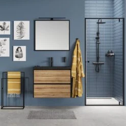 Sealskin Carré - Handdoekrek - 24 X 48 X 78,5 Cm - Vrijstaand - Zwart -Merkloos Verkoop 1200x1200 728