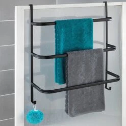 WENKO Handdoekhouder Irpinia 78x55cm Staal Zwart - Handdoekrek - Handdoekenrek Badkamer -Merkloos Verkoop 1200x1200 729