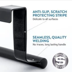 Tatkraft HORIZON - RVS Kastdeur Handdoekrek - Keukenkast Deur Handdoek/Vaatdoek Houder Rek Stang Hanger - Towel Rack Kast Deurhanger Deurhaak Keuken - Handdoekstang - Mat Zwart - 23CM 7 Tatkraft HORIZON - RVS Kastdeur Handdoekrek - Keukenkast Deur Handdoek/Vaatdoek Houder Rek Stang Hanger - Towel Rack Kast Deurhanger Deurhaak Keuken - Handdoekstang - Mat Zwart - 23CM -Merkloos Verkoop 1200x1200 743