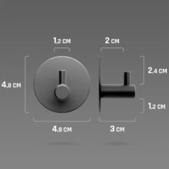 Handdoekhaakjes Set Zelfklevend Handdoekhouders Voor Badkamer En Keuken - 4 Stuks - RVS Mat Zwart 13 Handdoekhaakjes Set Zelfklevend Handdoekhouders Voor Badkamer En Keuken - 4 Stuks - RVS Mat Zwart -Merkloos Verkoop 1200x1200 792
