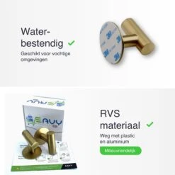 EAVY 2 Stuks Zelfklevende Handdoekhaakjes - Handdoekhouders - Plakhaakjes - Goud -Merkloos Verkoop 1200x1200 825