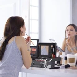 Relaxdays Make Up Koffer Met Spiegel - Zonder Inhoud - Met Slot - Cosmetica Koffer Dames -Merkloos Verkoop 1200x1200 83