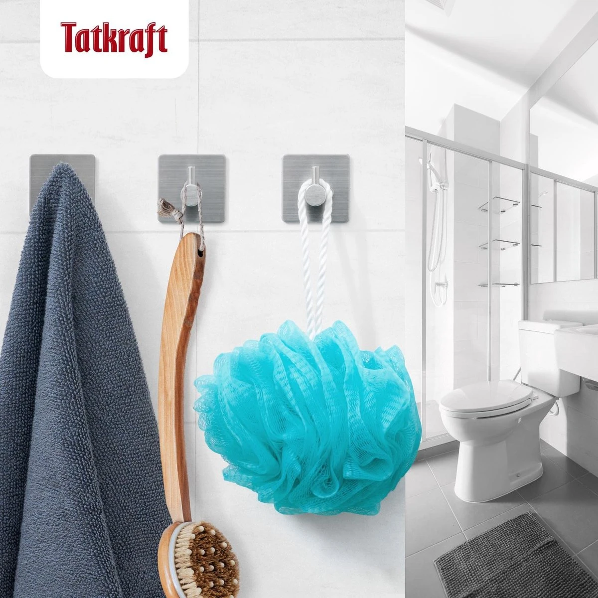 Tatkraft George Heavy Duty Zelfklevende Wandhaakjes - RVS Handdoekhouder Haak - Muur Ophang Zelfklevend Muurhaak Ophanghaakjes - Handdoekklem Keuken Ophanghaak Zonder Boren - Wand Theedoek / Handdoek Houder - Universeel Gebruik - Set Van 4 Stuks 6 Tatkraft George Heavy Duty Zelfklevende Wandhaakjes - RVS Handdoekhouder Haak - Muur Ophang Zelfklevend Muurhaak Ophanghaakjes - Handdoekklem Keuken Ophanghaak Zonder Boren - Wand Theedoek / Handdoek Houder - Universeel Gebruik - Set Van 4 Stuks - Afbeelding 6