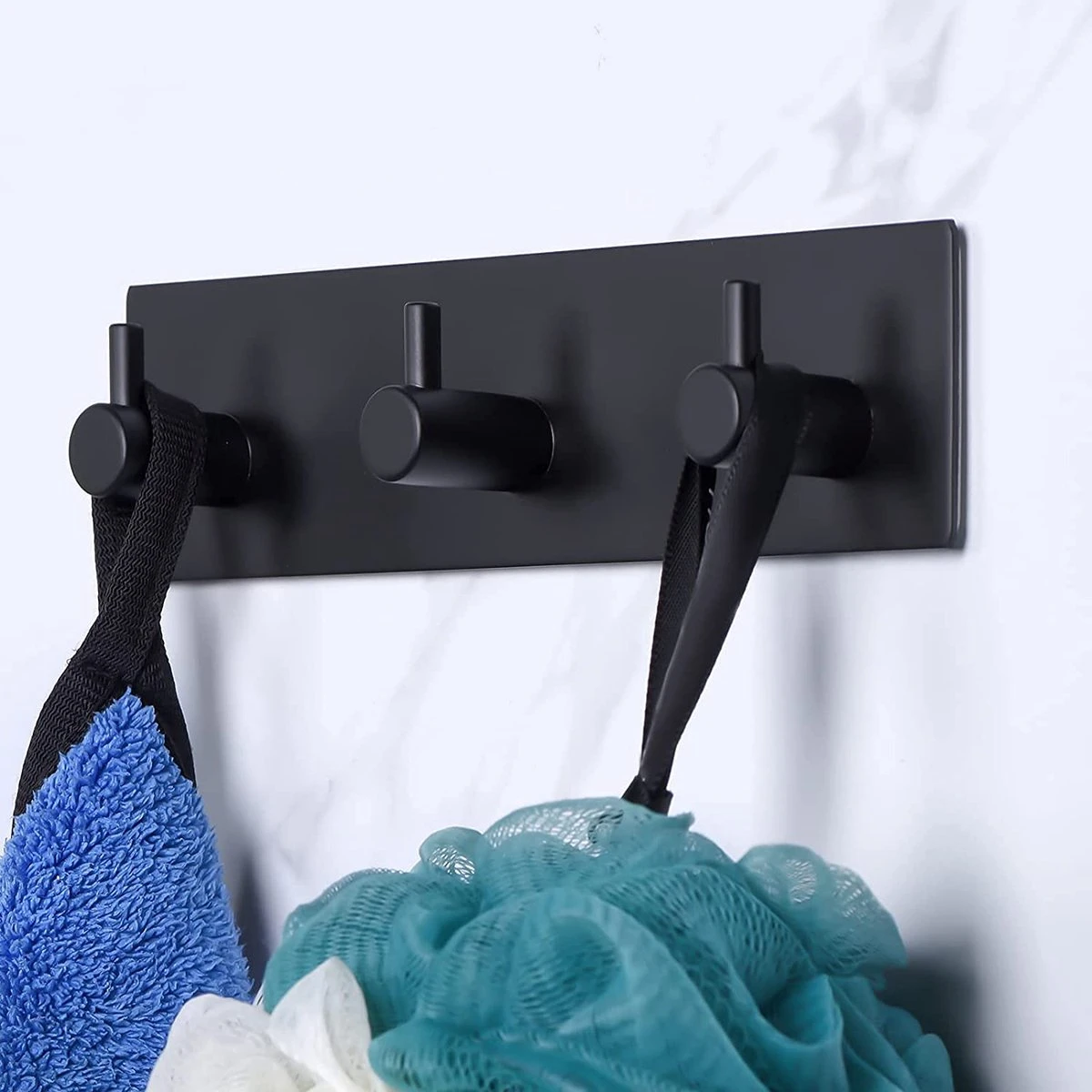 Merkloos Handdoekhaakjes - 3 In 1 Handdoekhaak - Wandhaak - Muurhaak - Zwart 9 Merkloos Handdoekhaakjes - 3 In 1 Handdoekhaak - Wandhaak - Muurhaak - Zwart - Afbeelding 9