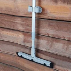 Vitamo™ Premium 2-in-1 Badkamer Vloerwisser Lang Met Ophangsysteem - Douchewisser Met Afdraaibare Wisser - Raamwisser - 180° Draaiend - Uitschuifbaar 70/125 CM - Grijs -Merkloos Verkoop 1200x1200 885