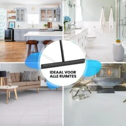 Vloertrekker Met Steel - Vloerwisser Voor In Badkamer - Watertrekker Douche - Douchewisser Zwart -Merkloos Verkoop 1200x1200 890