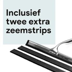 Douchewisser Met Ophanghaak En 2 Extra Strips - Raamwisser Voor Douche - Raamtrekker Chroom 15 Douchewisser Met Ophanghaak En 2 Extra Strips - Raamwisser Voor Douche - Raamtrekker Chroom -Merkloos Verkoop 1200x1200 907