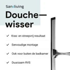 Douchewisser Met Ophanghaak En 2 Extra Strips - Raamwisser Voor Douche - Raamtrekker Chroom 20 Douchewisser Met Ophanghaak En 2 Extra Strips - Raamwisser Voor Douche - Raamtrekker Chroom -Merkloos Verkoop 1200x1200 910