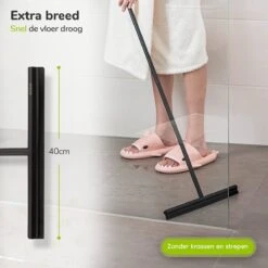 Vloerwisser - RVS - Vloertrekker Met Steel - Badkamer - Douchewisser Zwart - Douchetrekker 11 Vloerwisser - RVS - Vloertrekker Met Steel - Badkamer - Douchewisser Zwart - Douchetrekker -Merkloos Verkoop 1200x1200 921
