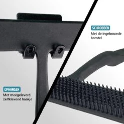 Vannons - Douchewisser Zwart - Douche Trekker Met Zelfklevende Ophanghaak - Met Borstel - Siliconen - Zwart 11 Vannons - Douchewisser Zwart - Douche Trekker Met Zelfklevende Ophanghaak - Met Borstel - Siliconen - Zwart -Merkloos Verkoop 1200x1200 949