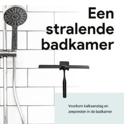 Douchewisser Met Ophanghaak En 2 Extra Strips - Raamwisser Voor Douche - Raamtrekker Zwart 21 Douchewisser Met Ophanghaak En 2 Extra Strips - Raamwisser Voor Douche - Raamtrekker Zwart -Merkloos Verkoop 1200x1200 959