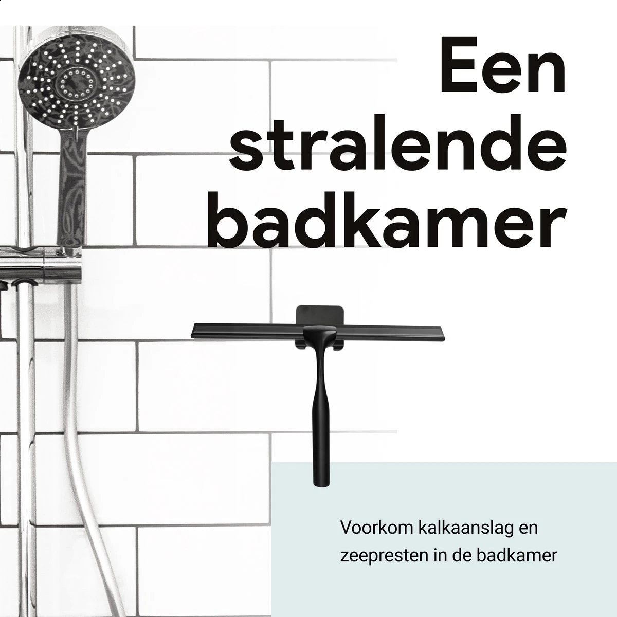 Douchewisser Met Ophanghaak En 2 Extra Strips - Raamwisser Voor Douche - Raamtrekker Zwart 11 Douchewisser Met Ophanghaak En 2 Extra Strips - Raamwisser Voor Douche - Raamtrekker Zwart - Afbeelding 11