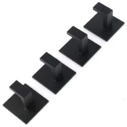 Stål Handdoekhaakjes Zelfklevend Zwart - Vierkant - 4 Stuks 19 Stål Handdoekhaakjes Zelfklevend Zwart - Vierkant - 4 Stuks -Merkloos Verkoop 1200x1200 96