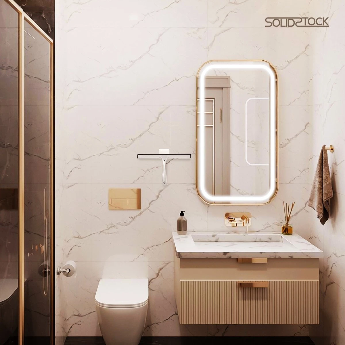 Douchewisser Rvs - Luxe Trekker Douche - Raamwisser Met Ophanghaak - Douchetrekker - Niet Boren - Chroom 7 Douchewisser Rvs - Luxe Trekker Douche - Raamwisser Met Ophanghaak - Douchetrekker - Niet Boren - Chroom - Afbeelding 7