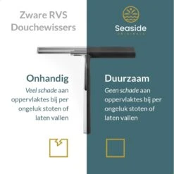 Seaside Originals Luxe Douchewisser Zwart Met Ophangsysteem En Opbergzakje - Raamwisser - Douchetrekker - Raamtrekker - Antislip - Badkamer Accessoires 10 Seaside Originals Luxe Douchewisser Zwart Met Ophangsysteem En Opbergzakje - Raamwisser - Douchetrekker - Raamtrekker - Antislip - Badkamer Accessoires -Merkloos Verkoop 1200x1200 974