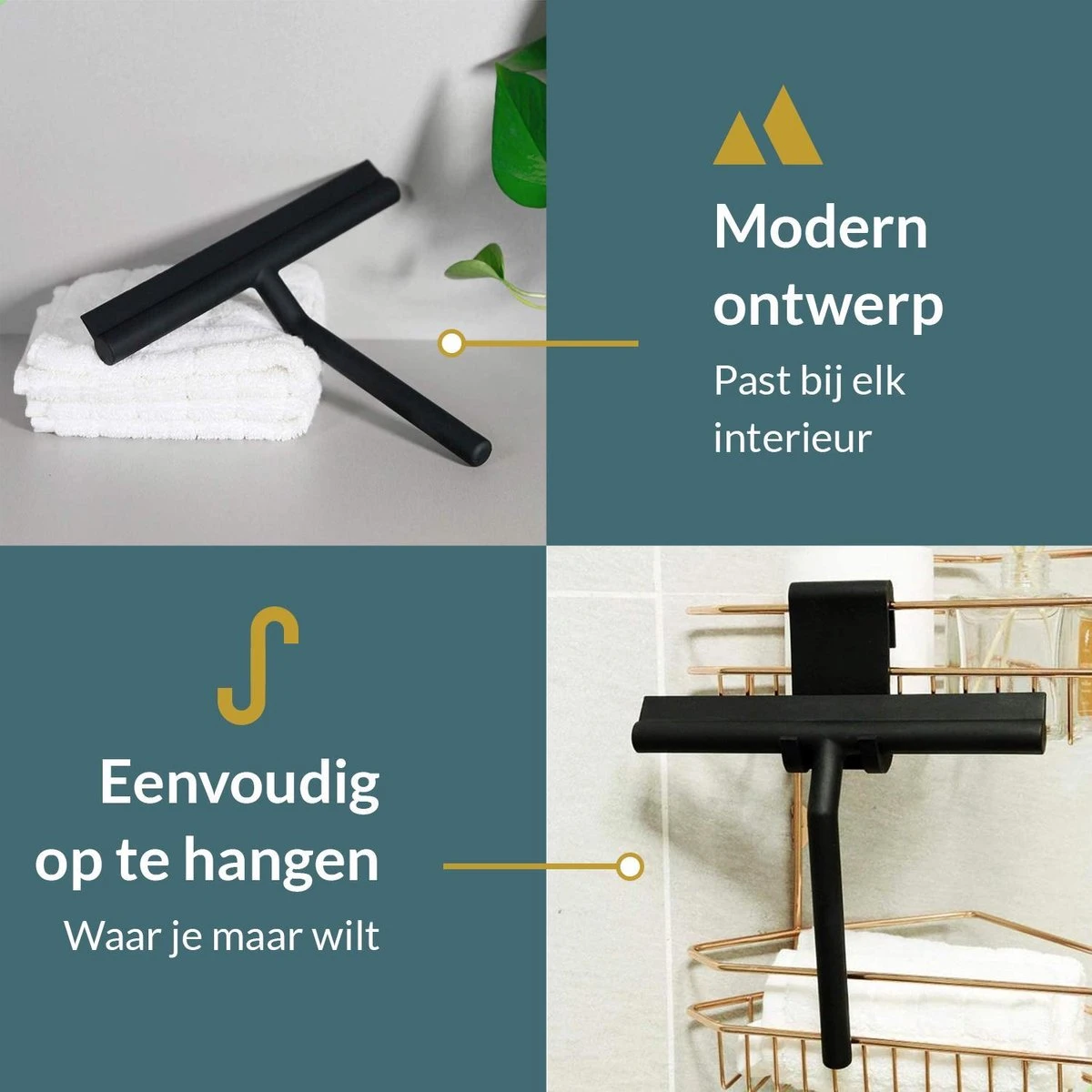 Seaside Originals Luxe Douchewisser Zwart Met Ophangsysteem En Opbergzakje - Raamwisser - Douchetrekker - Raamtrekker - Antislip - Badkamer Accessoires 7 Seaside Originals Luxe Douchewisser Zwart Met Ophangsysteem En Opbergzakje - Raamwisser - Douchetrekker - Raamtrekker - Antislip - Badkamer Accessoires - Afbeelding 7