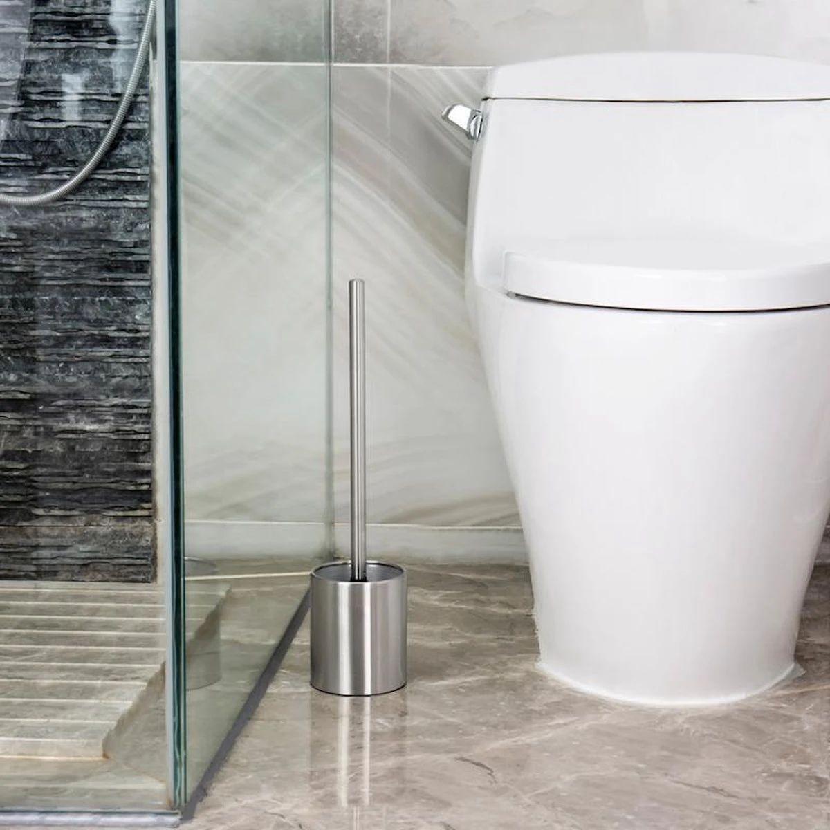 Merkloos Toiletborstel RVS - Wcborstel Rvs - RVS Toiletborstel In Houder - Toiletborstelhouder - Wc Borstel - Toiletborstel Met Houder Vrijstaand - RVS Geborsteld 4 Merkloos Toiletborstel RVS - Wcborstel Rvs - RVS Toiletborstel In Houder - Toiletborstelhouder - Wc Borstel - Toiletborstel Met Houder Vrijstaand - RVS Geborsteld - Afbeelding 4