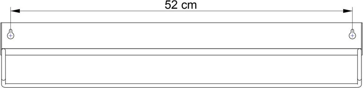 Sealskin Brix - Wandrek Met Handdoekrek - 55 Cm - Zwart 8 Sealskin Brix - Wandrek Met Handdoekrek - 55 Cm - Zwart - Afbeelding 8