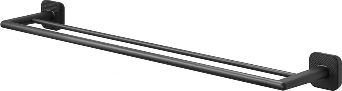 Tiger Carv Handdoekrek Dubbel 65,2 Cm Zwart 3 Tiger Carv Handdoekrek Dubbel 65,2 Cm Zwart - Afbeelding 3