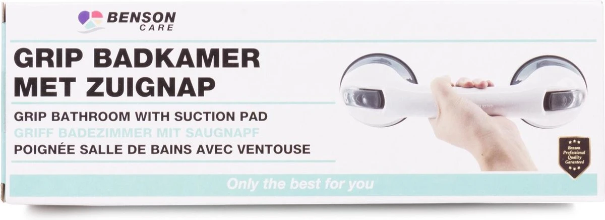 Benson Zuignap + Grip Handgreep Badkamer Multifunctioneel 9 Benson Zuignap + Grip Handgreep Badkamer Multifunctioneel - Afbeelding 9