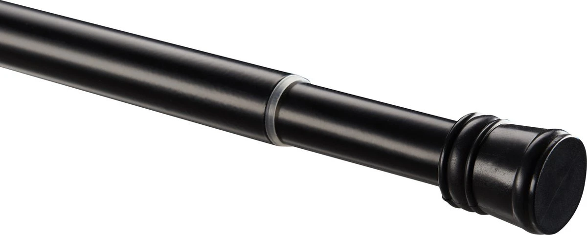 ACAZA Douche Gordijnstang, Uitschuifbare Stang Van 70 Tot 130 Cm, Zwart 4 ACAZA Douche Gordijnstang, Uitschuifbare Stang Van 70 Tot 130 Cm, Zwart - Afbeelding 4