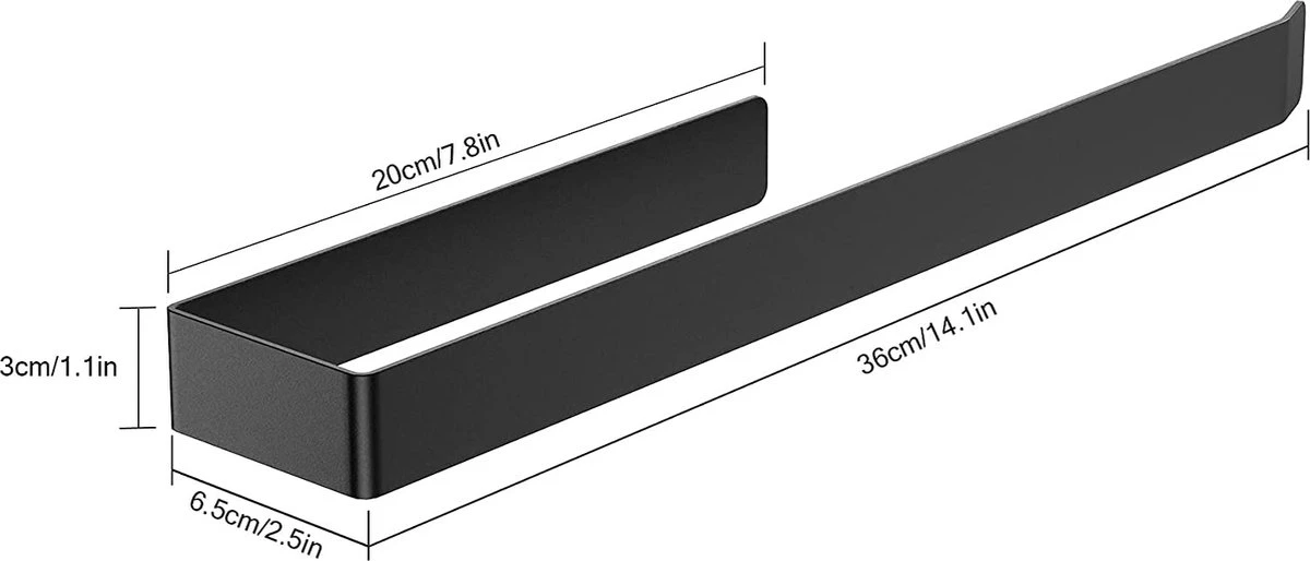 Ankaflex Handdoekrek | 36 Cm | Zelfklevend | Zonder Boren | Handdoekstang | Doucherek | Handdoekhouder | 2 Ankaflex Handdoekrek | 36 Cm | Zelfklevend | Zonder Boren | Handdoekstang | Doucherek | Handdoekhouder | - Afbeelding 2