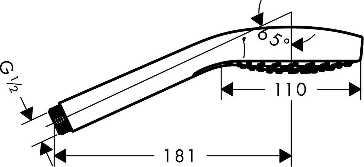 Hansgrohe Croma Select S Vario Handdouche - Wit / Chroom 6 Hansgrohe Croma Select S Vario Handdouche - Wit / Chroom - Afbeelding 6