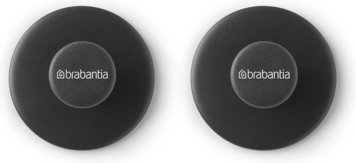 Brabantia ReNew Handdoekhaakjes - 2 Stuks - Dark Grey 2 Brabantia ReNew Handdoekhaakjes - 2 Stuks - Dark Grey - Afbeelding 2